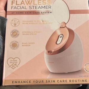LAWLESS Flawless Facial Steamer - Rose Gold and White